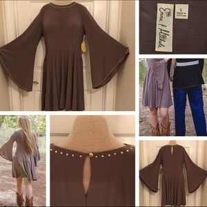 Flirty Studded Knit Dress